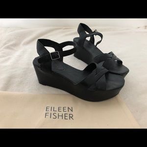 Eileen Fischer platform sandals